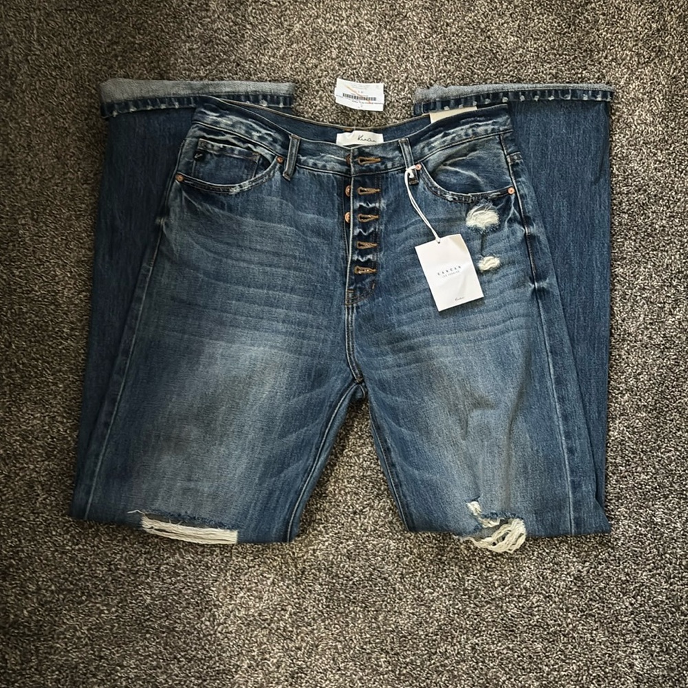 High rise 90’s flare kancan jean